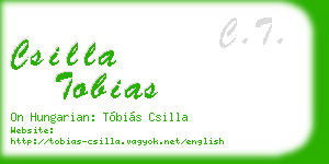 csilla tobias business card