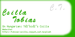 csilla tobias business card